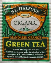 St. Dalfour Organic Green Tea Mandarin Orange - a