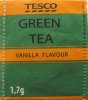Tesco Green Tea Vanilla Flavour - a