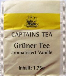 Captains Tea Grner Tee aromatisiert Vanille - a