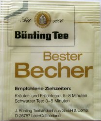 Bnting Tee Bester Becher - a