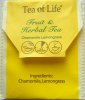 Tea of Life Fruit and Herbal Tea Chamomile Lemongrass - a