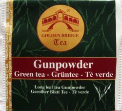 Golden Bridge Tea Gunpowder Green Tea - a