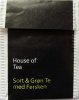 House of Tea Sort & Gron Te med Fersken - a