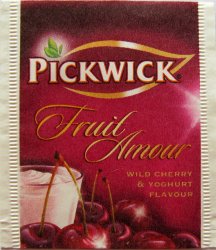 Pickwick 2 Fruit Amour Wild Cherry and Yoghurt Flavour - a
