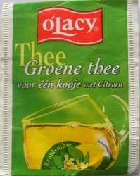 OLacy Thee Groene thee voor n kopje met Citroen - a