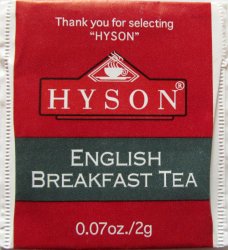 Hyson English Breakfast Tea - a