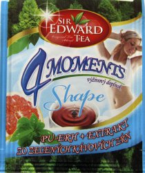 Sir Edward Tea 4 Moments Shape Pu-erh + extrakt zo zelench kvovch zrn - a