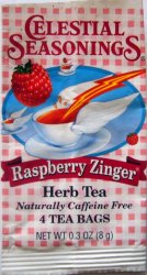 Celestial Seasonings Herb Tea Raspberry Zinger - a