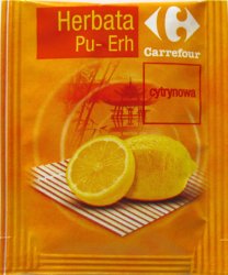 Carrefour Herbata Pu-Erh cytrynowa - a