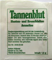 Tannenblut Husten und Bronchialtee Arzneitee - a
