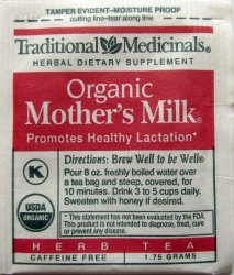 Traditional Medicinals Herbal Dietary Supplement 2011 Organic Mothers Milk - a
