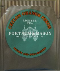 Fortnum & Mason Lighter Tea Ceylon Orange Pekoe - a