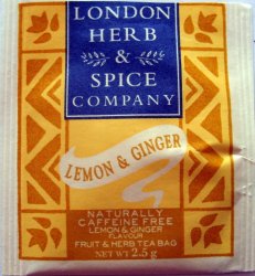 London Herb and Spice Company Naturally Caffeine Free Lemon and Ginger - a