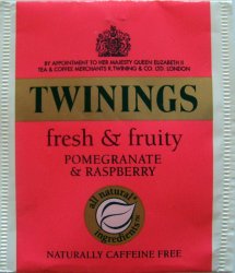 Twinings P Fresh and Fruity Pomegranate and Raspberry - a