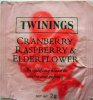 Twinings F An uplifting blend to revive and refresh Cranberry Raspberry and Elderflower - a