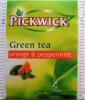 Pickwick 2 Green Tea Orange and peppermint - a