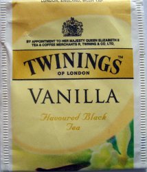 Twinings P Flavoured Black Tea Vanilla - b