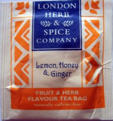 London Herb and Spice Company Fruit and Herb Lemon Honey and Ginger - a