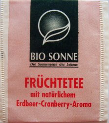 Bio Sonne Frchtetee mit natrlichem Erdbeer Cranberry Aroma - a