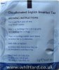 Whittard of Chelsea Strong Traditional Decaffeinated English Breakfast - a