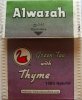 Alwazah Tea Green Tea with Thyme - a