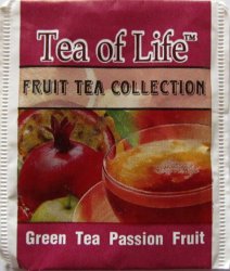 Tea of Life Fruit Tea Collection Green Tea Passion Fruit - a