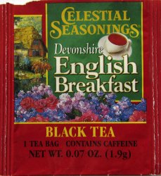 Celestial Seasonings Black Tea Devonshire English Breakfast - a