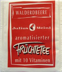 Julius Meinl P Aromatisierter Frchtetee mit 10 Vitaminen Walderdbeere - a