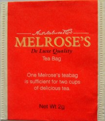 Melroses De Luxe Quality Tea Bag - c