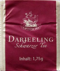 Captains Tea Darjeeling Schwarzer Tee - c
