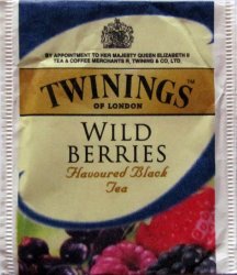 Twinings P Flavoured Black Tea Wild Berries - b