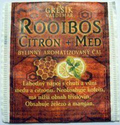 Grek Rooibos citron a med Sask - a