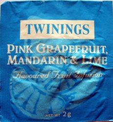 Twinings F Flavoured Fruit Infusion Pink Grapefruit Mandarine and Lime - a