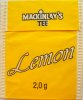Mackinlays Tee Lemon - a