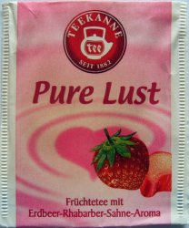 Teekanne Pure Lust Erdbeer Rhabarber Sahne Aroma - b