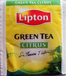 Lipton P Green Tea Citrus Sir Thomas J. Lipton - a