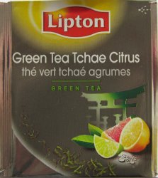 Lipton F ed Green Tea Tchae Citrus - c