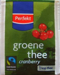 Perfekt 1 kop thee Fairtrade Groene Thee Cranberry - a