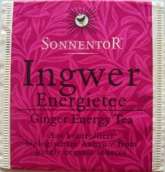Sonnentor Ingwer Energietee Ginger Energy Tea - a