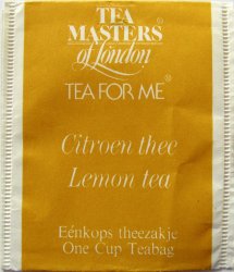 Tea Masters of London Tea For Me Citroen Thee - a